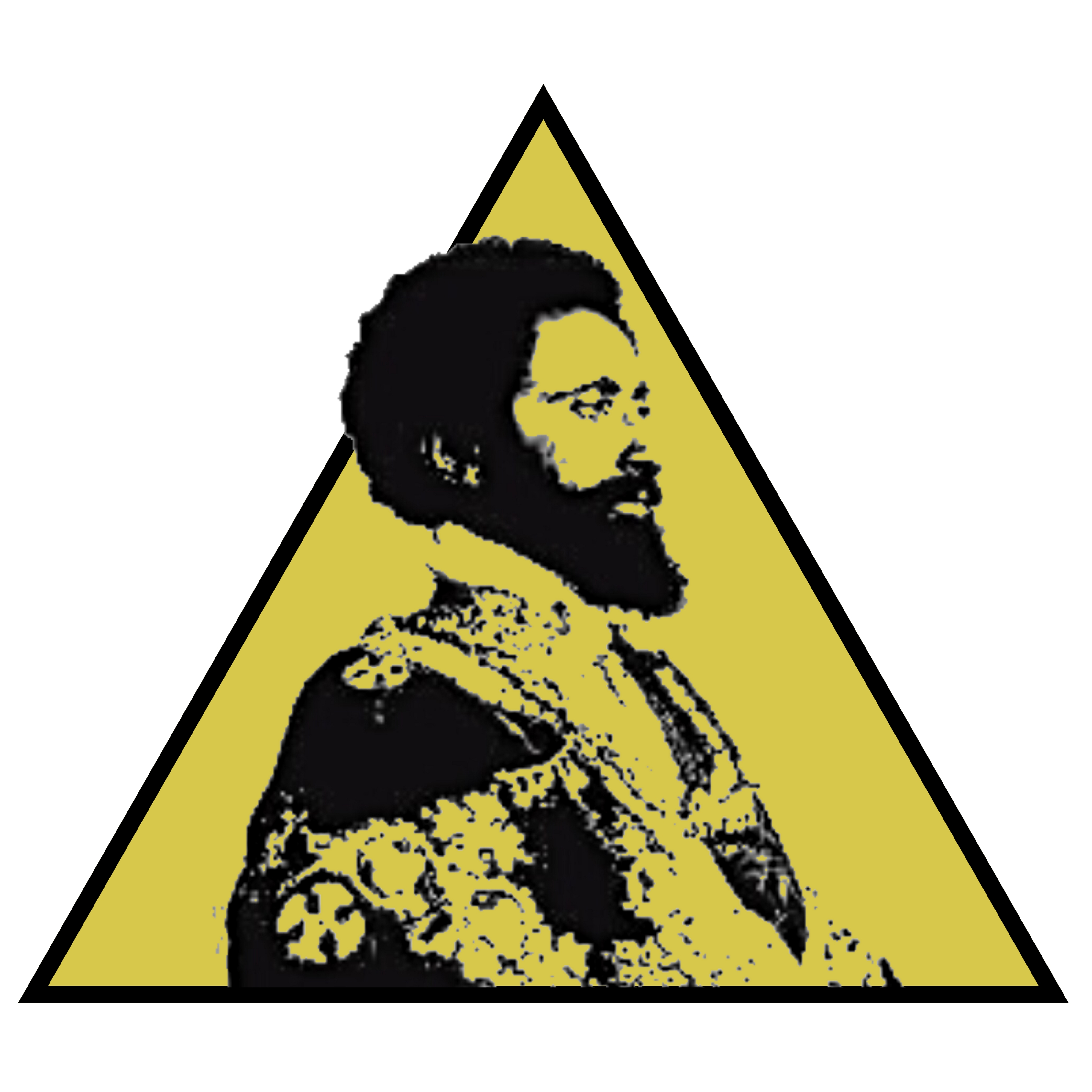 His Imperial Majesty Haile Selassie in a golden pyramid