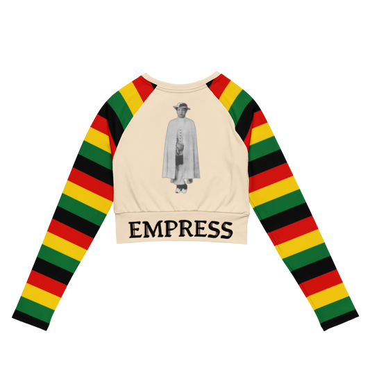 EMPRESS LONG-SLEEVE CROP TOP