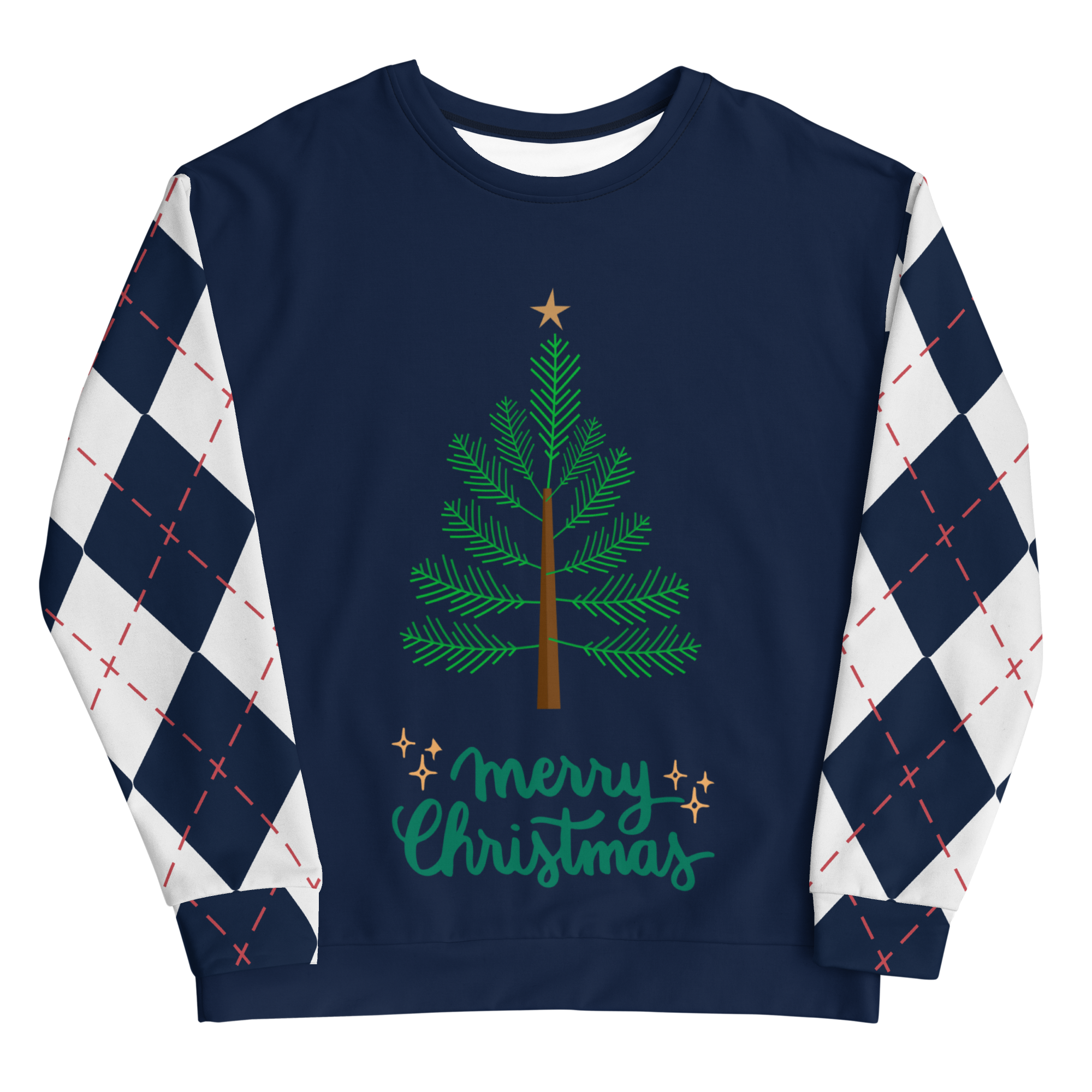 HANDSOME CHRISTMAS SWEATSHIRT - ARGYLE