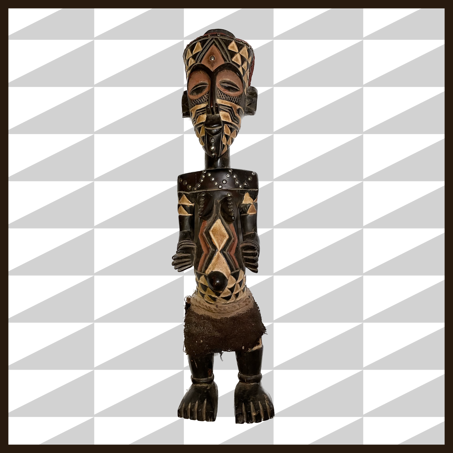 BAKUBA CARVED STATUE (XX1)