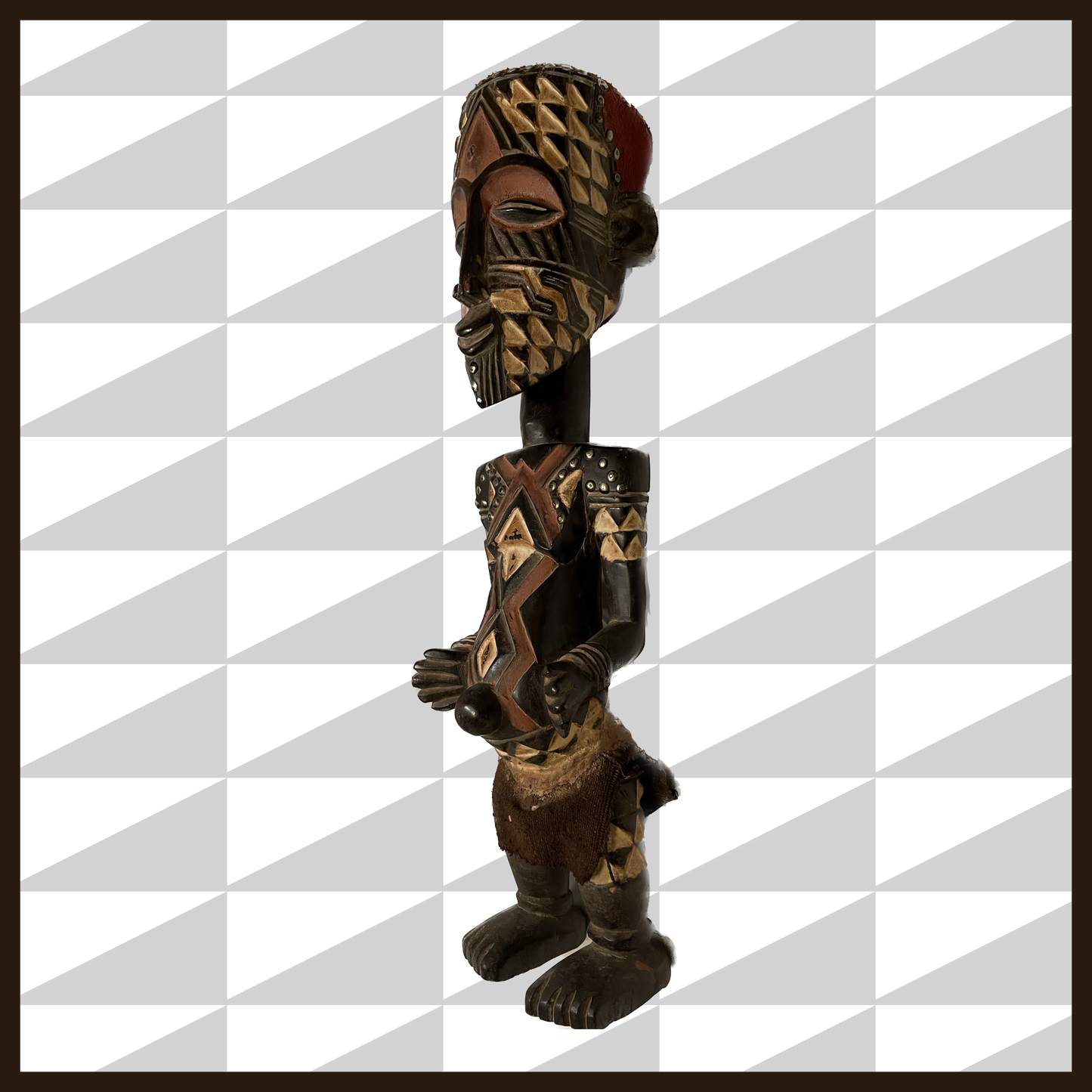 BAKUBA CARVED STATUE (XY1)