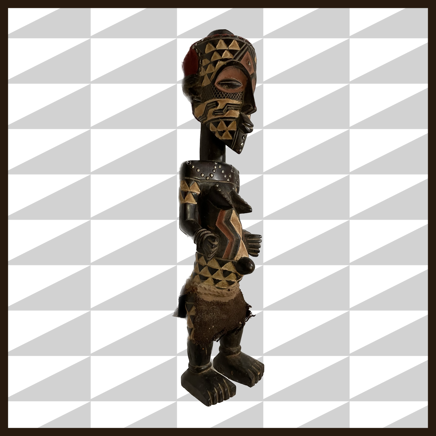 BAKUBA CARVED STATUE (XX1)