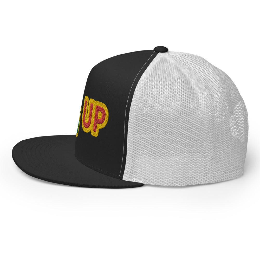 EMBROIDERED BIG UP TRUCKER HAT