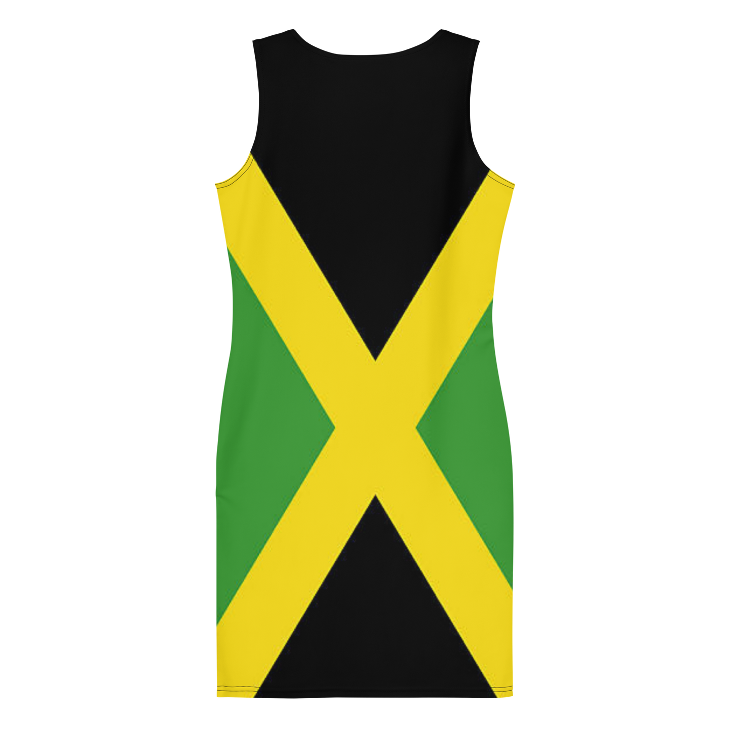 JAMAICAN FLAG FITTED DRESS