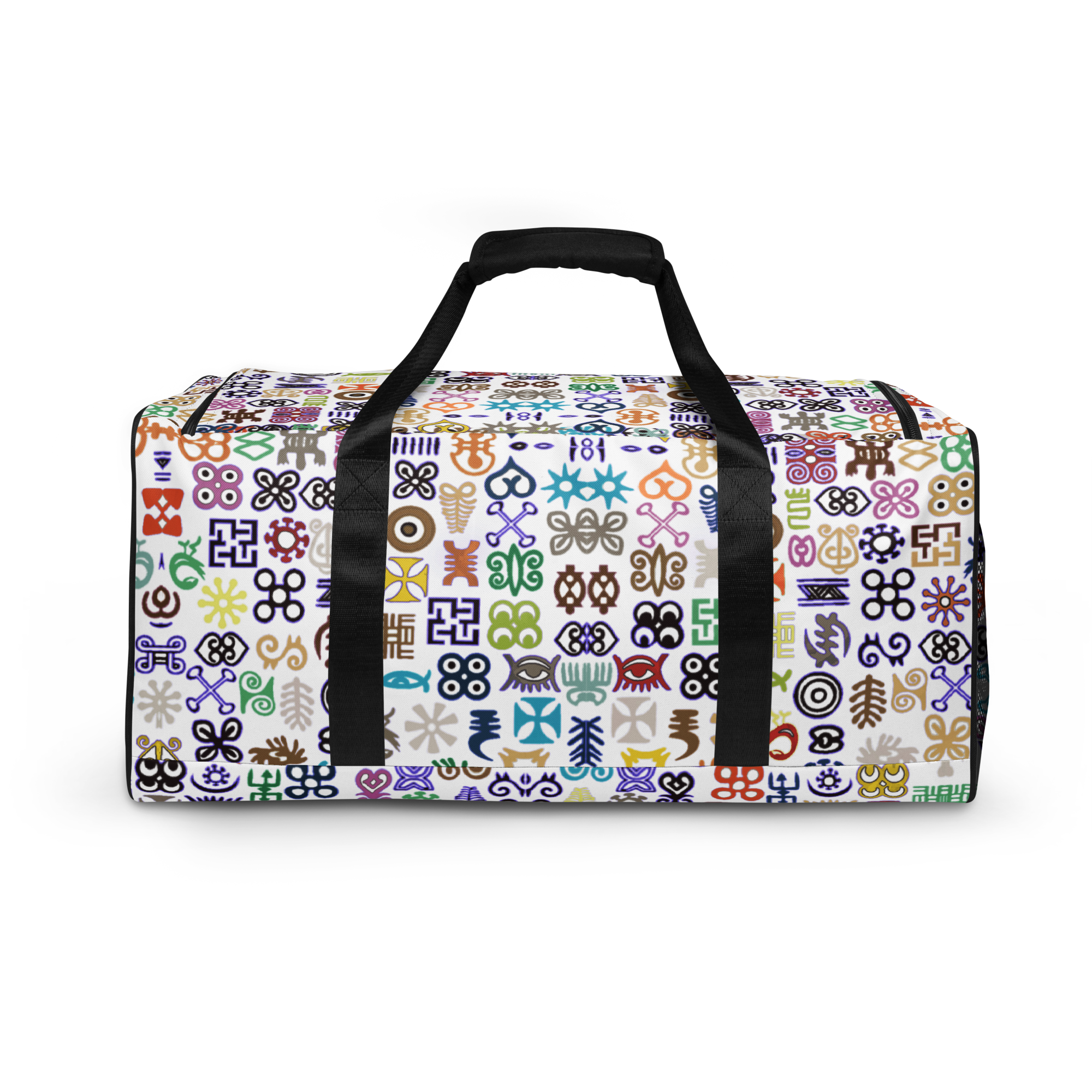 ADINKRA DUFFLE - WHITE