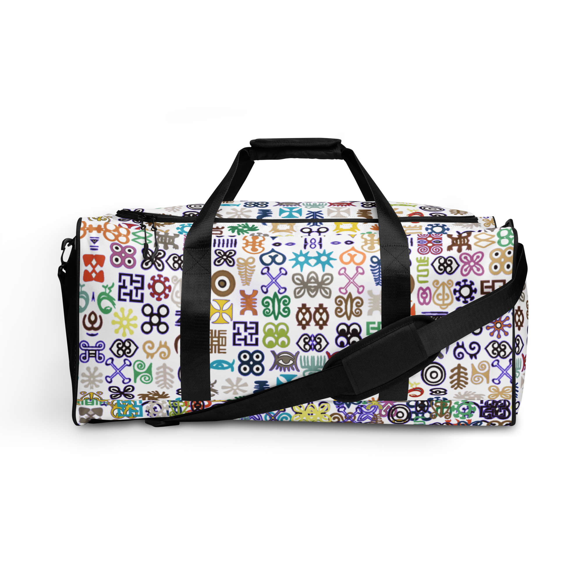 ADINKRA DUFFLE - WHITE