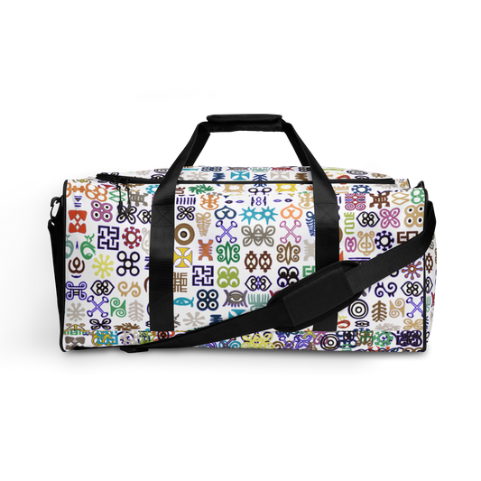 ADINKRA DUFFLE - WHITE