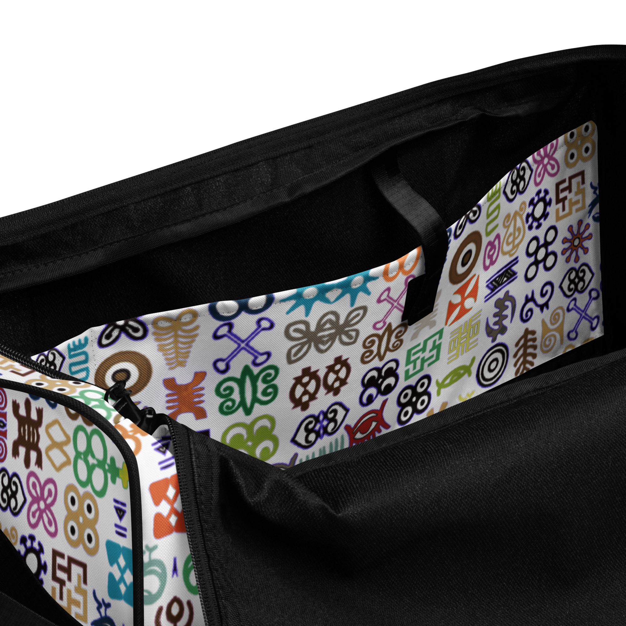 ADINKRA DUFFLE - WHITE