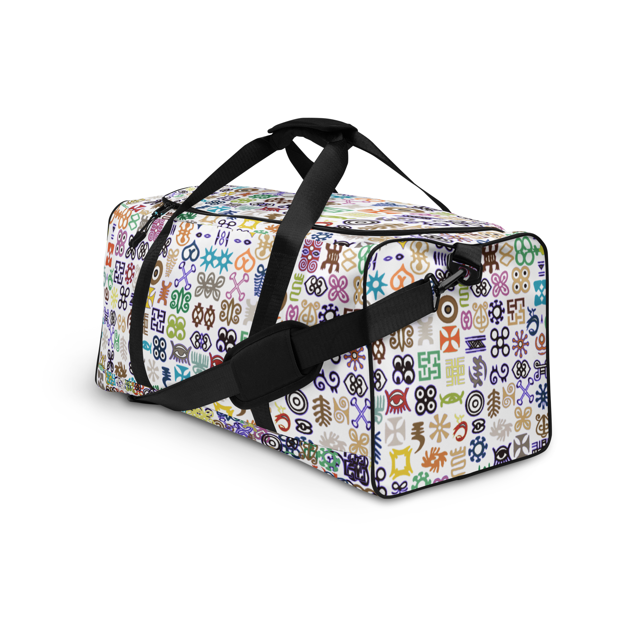 ADINKRA DUFFLE - WHITE