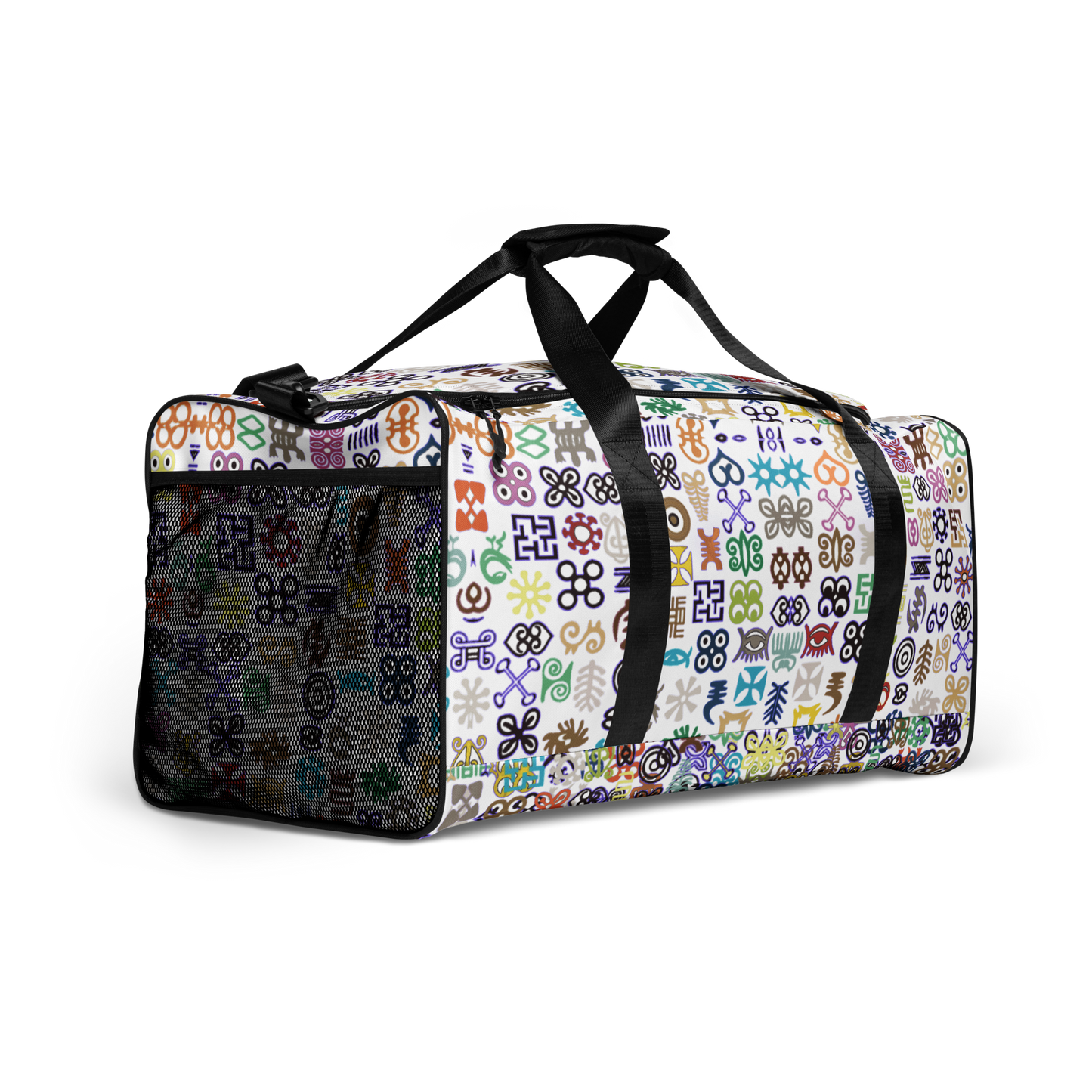 ADINKRA DUFFLE - WHITE