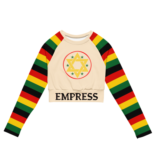 EMPRESS LONG-SLEEVE CROP TOP