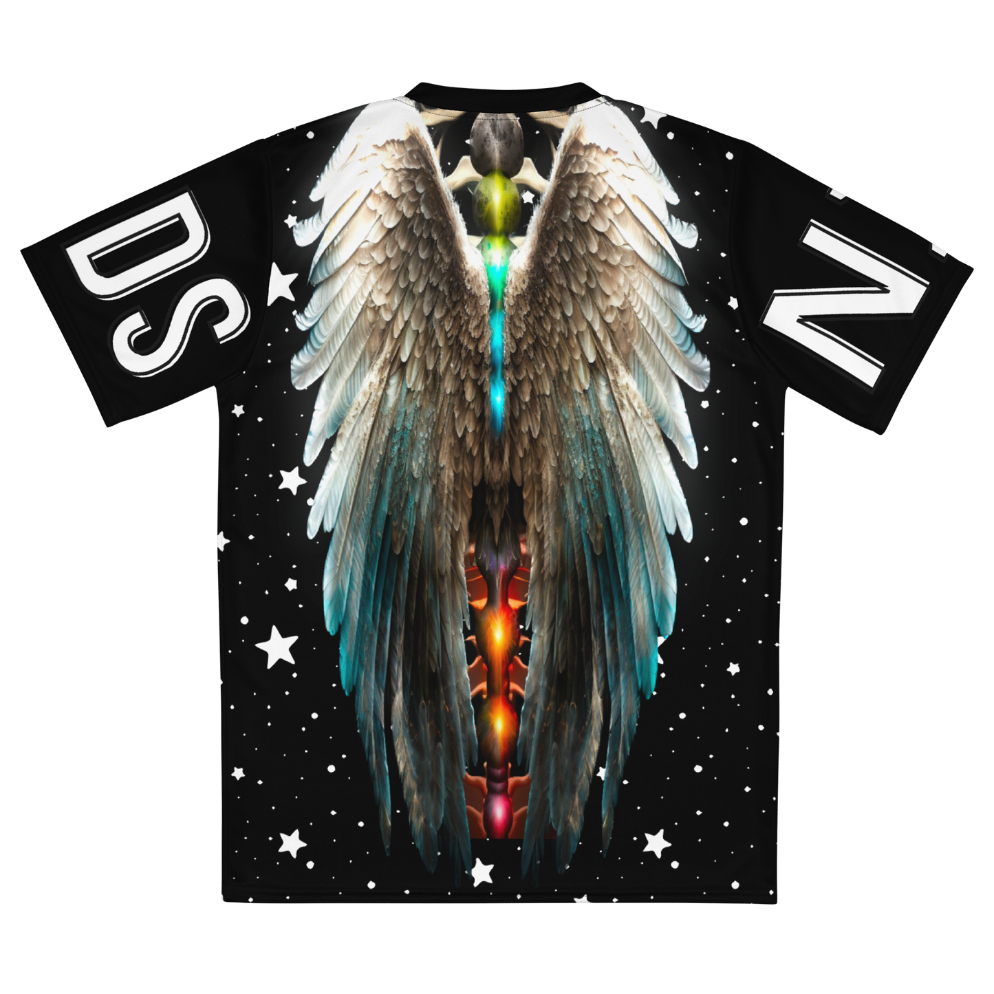 NIF GODS CHAKRA WINGS RECYCLED UNISEX SPORTS JERSEY