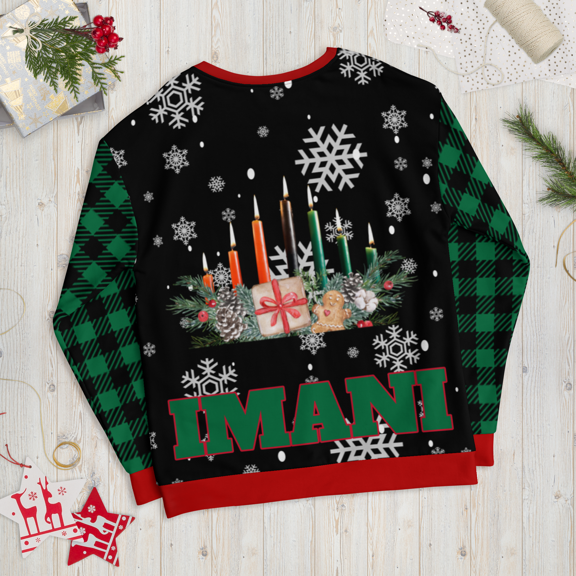 7th DAY OF KWANZAA SWEATSHIRT - BLACK