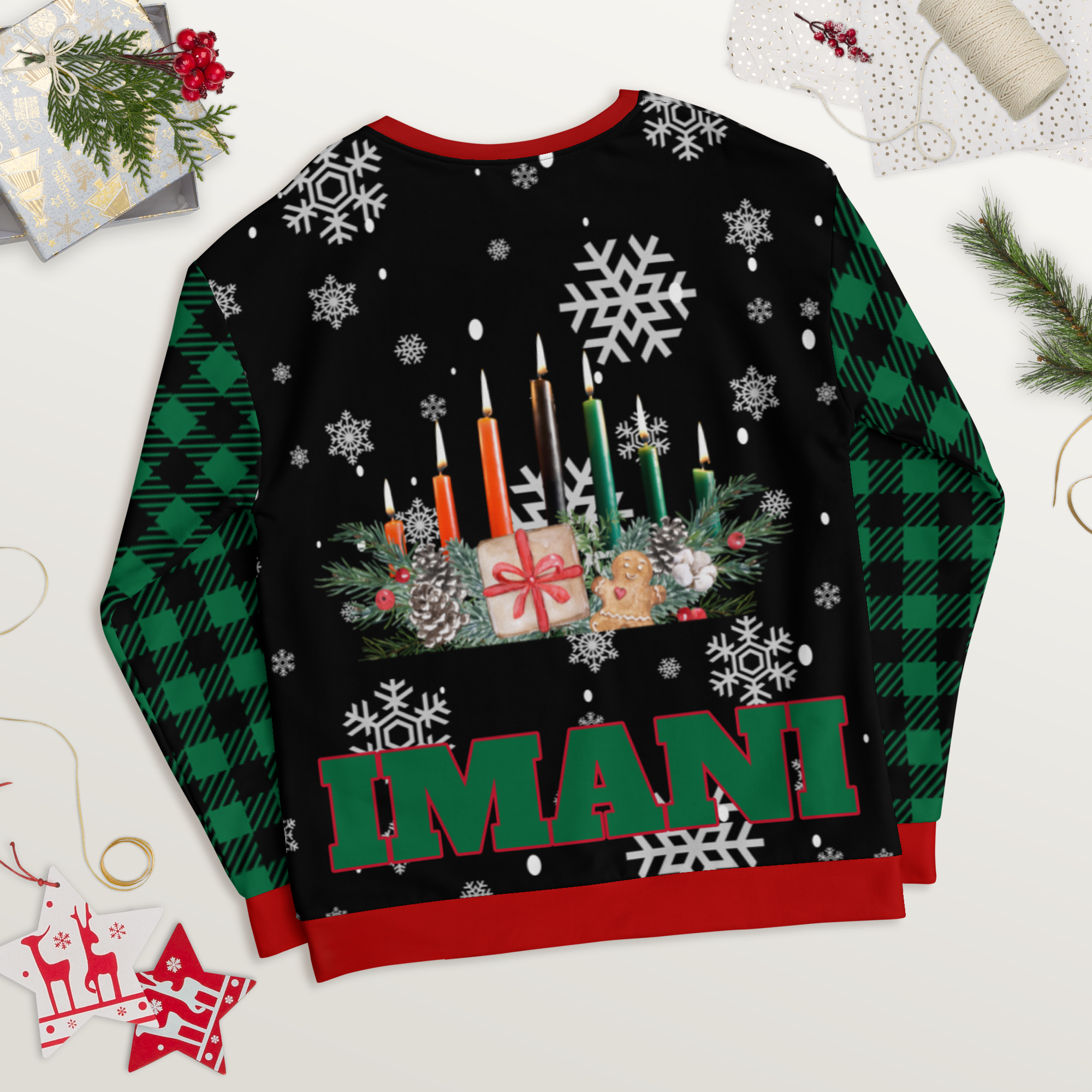 7th DAY OF KWANZAA SWEATSHIRT - BLACK